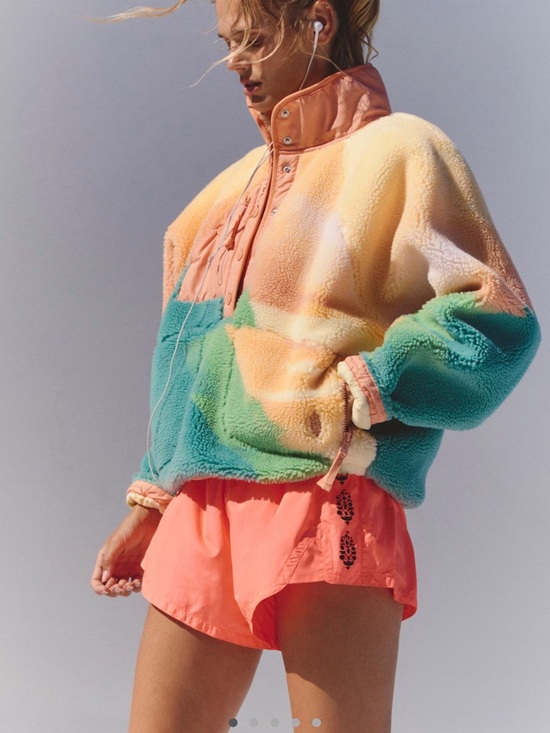 FP Movement by Free People Jackets & Blazers - FP Movement Hit The Slopes Printed Fleece Pullover